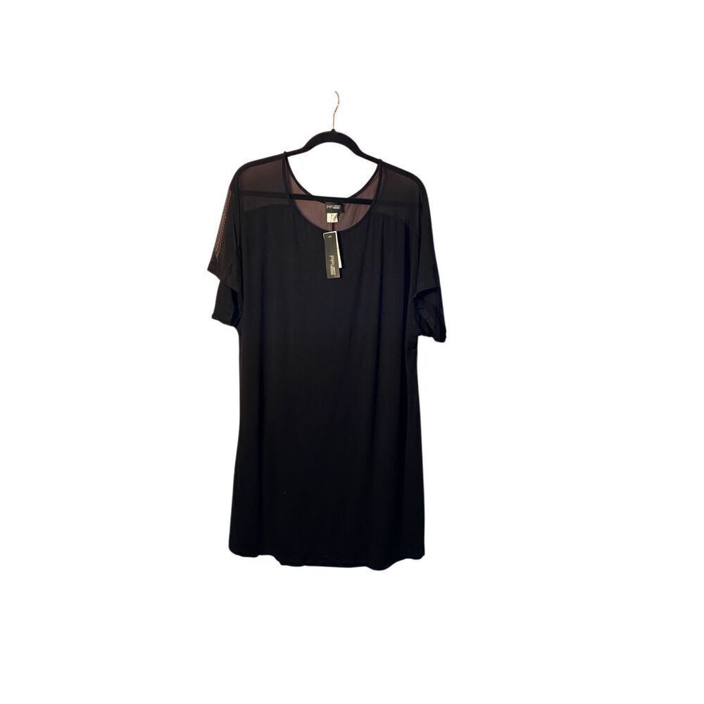 NWT cover me women’s black sheer accent, stretch, cover up S/2X